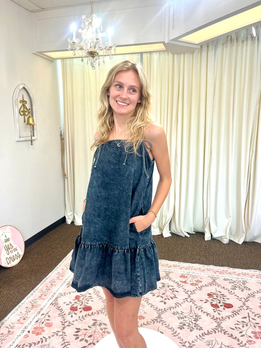 TECE Denim Dress