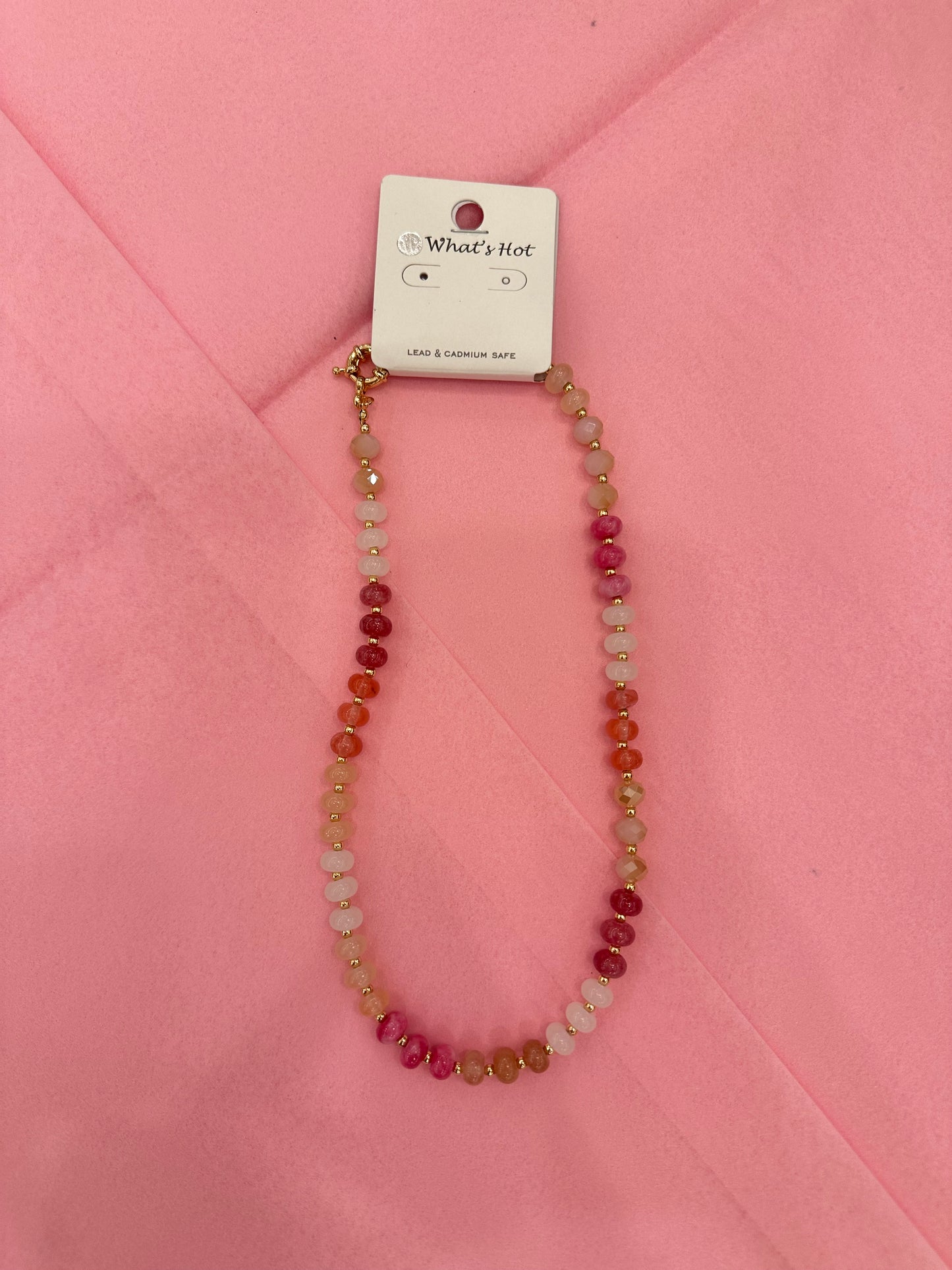 Rose Beaded Necklace