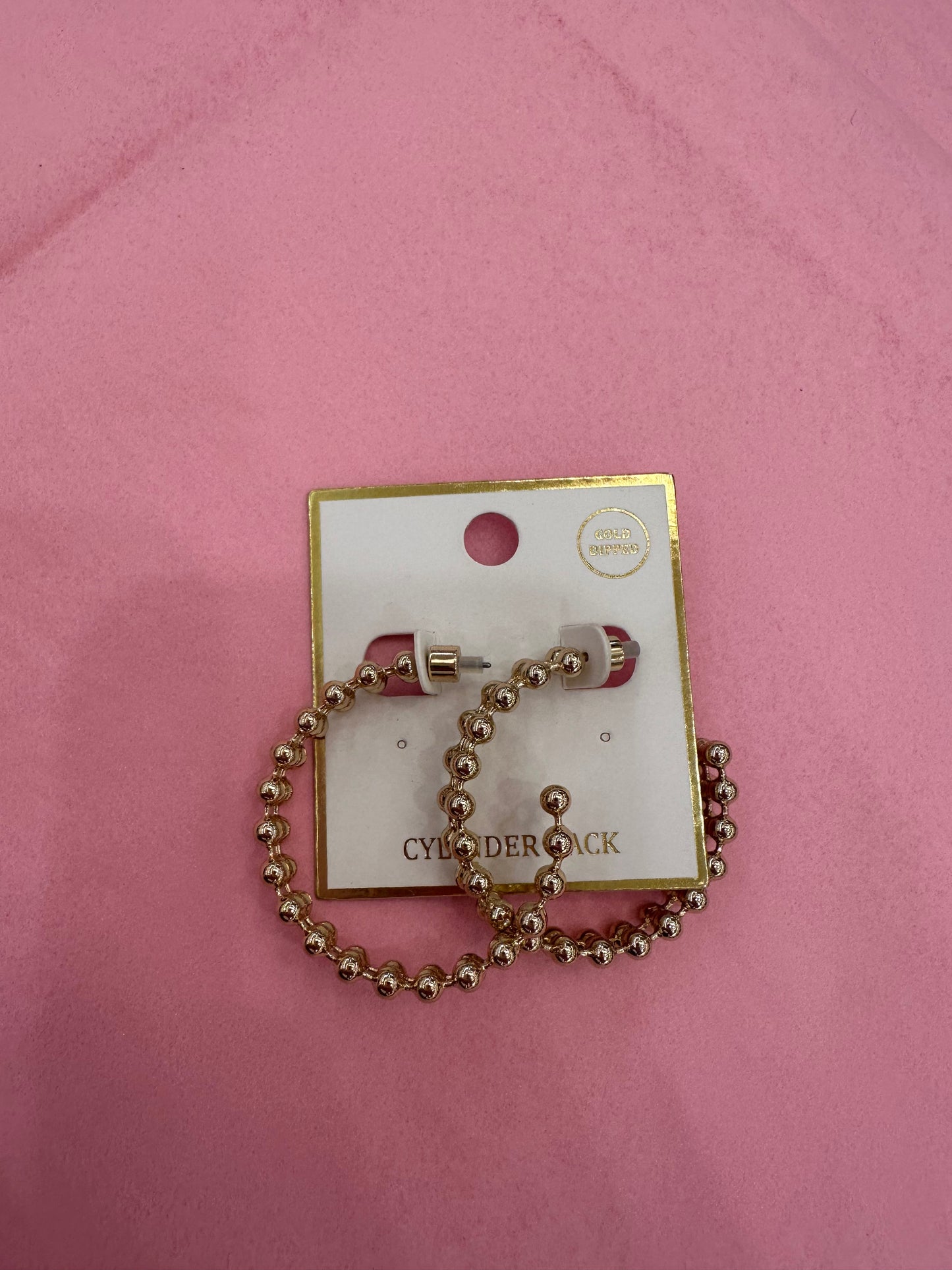Beaded Hoops