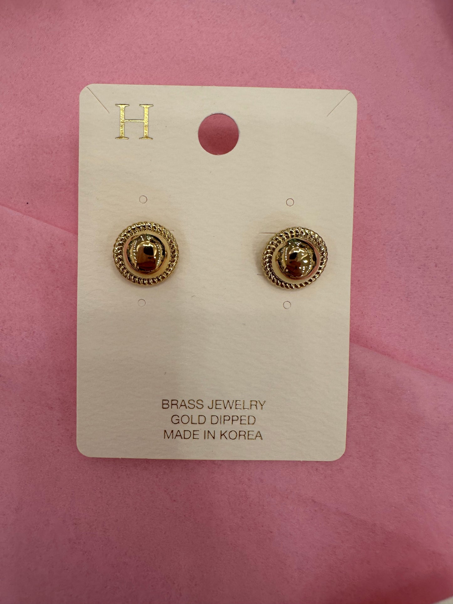 Gold Bead Earrings