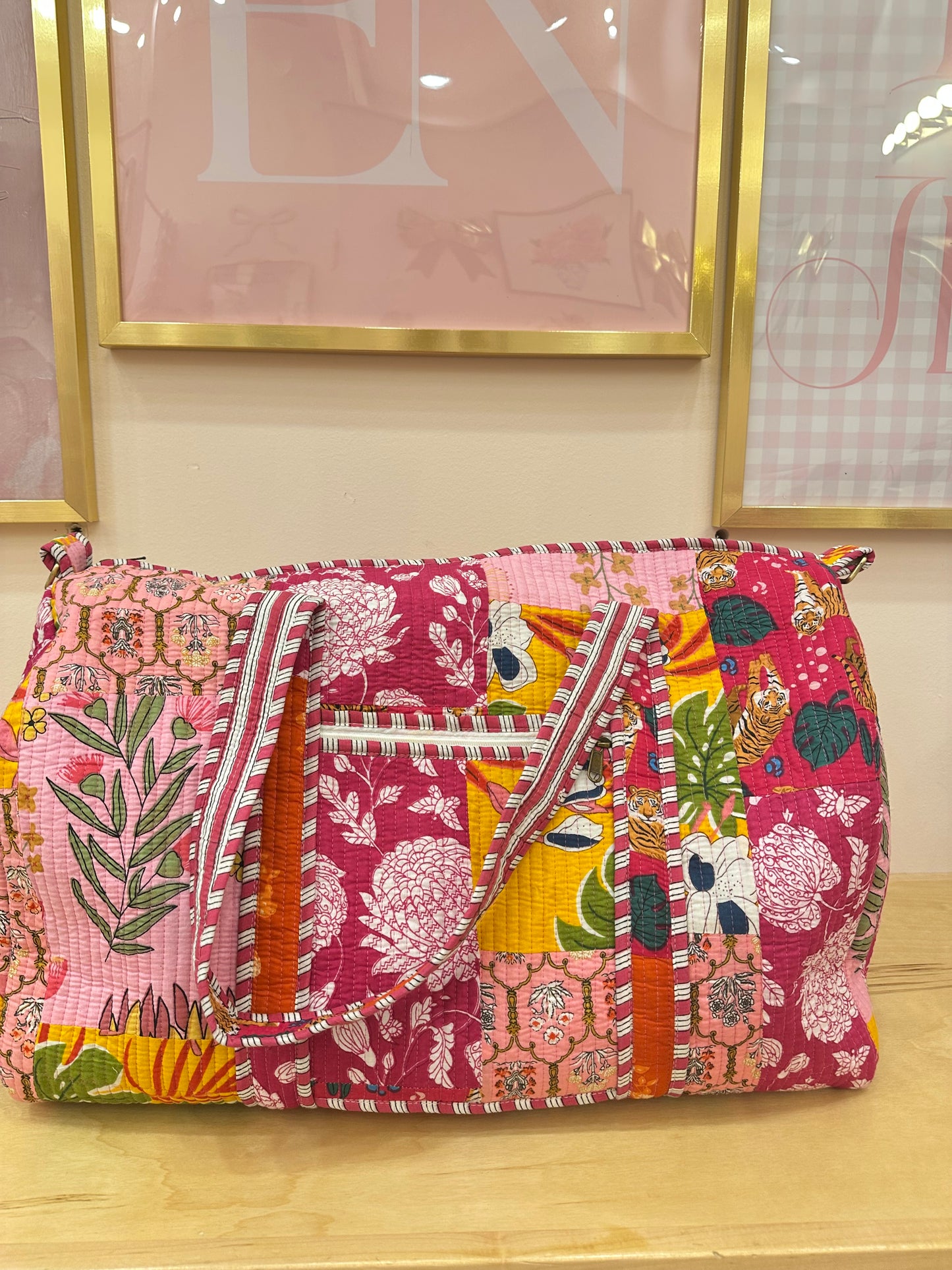 Patchwork Duffle Bag