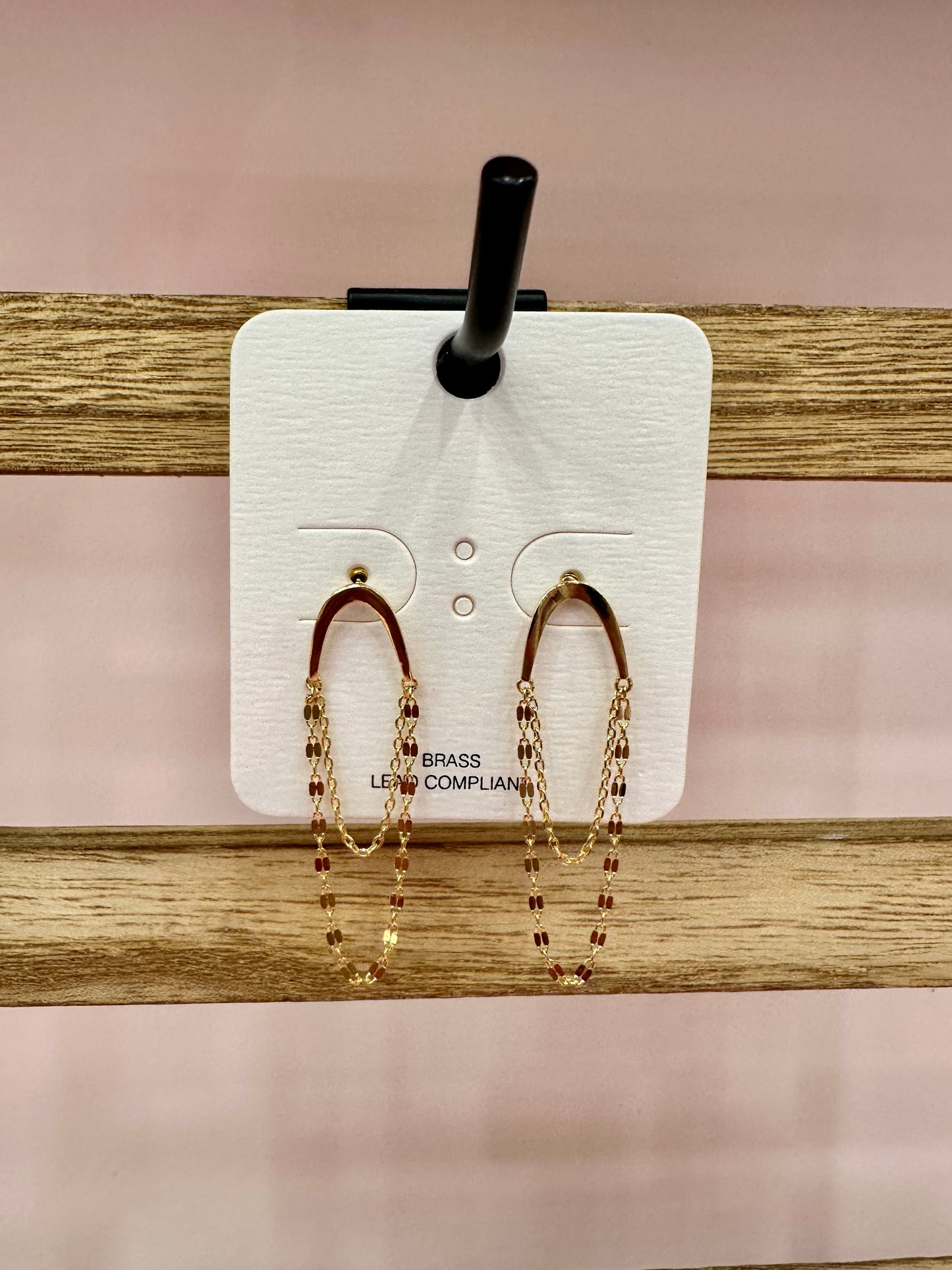 Connected Gold Earrings