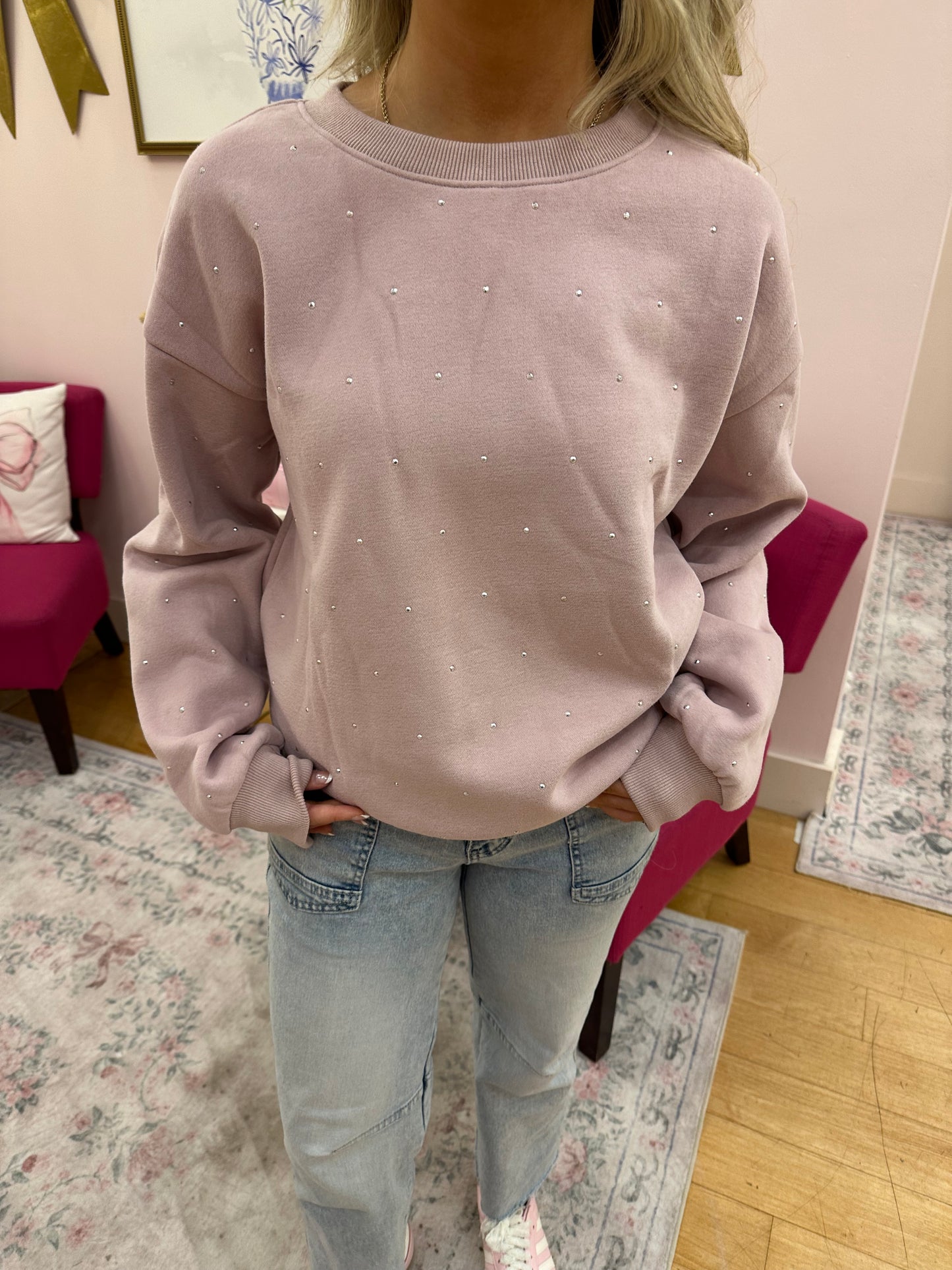 Emma Rhinestone Sweatshirt