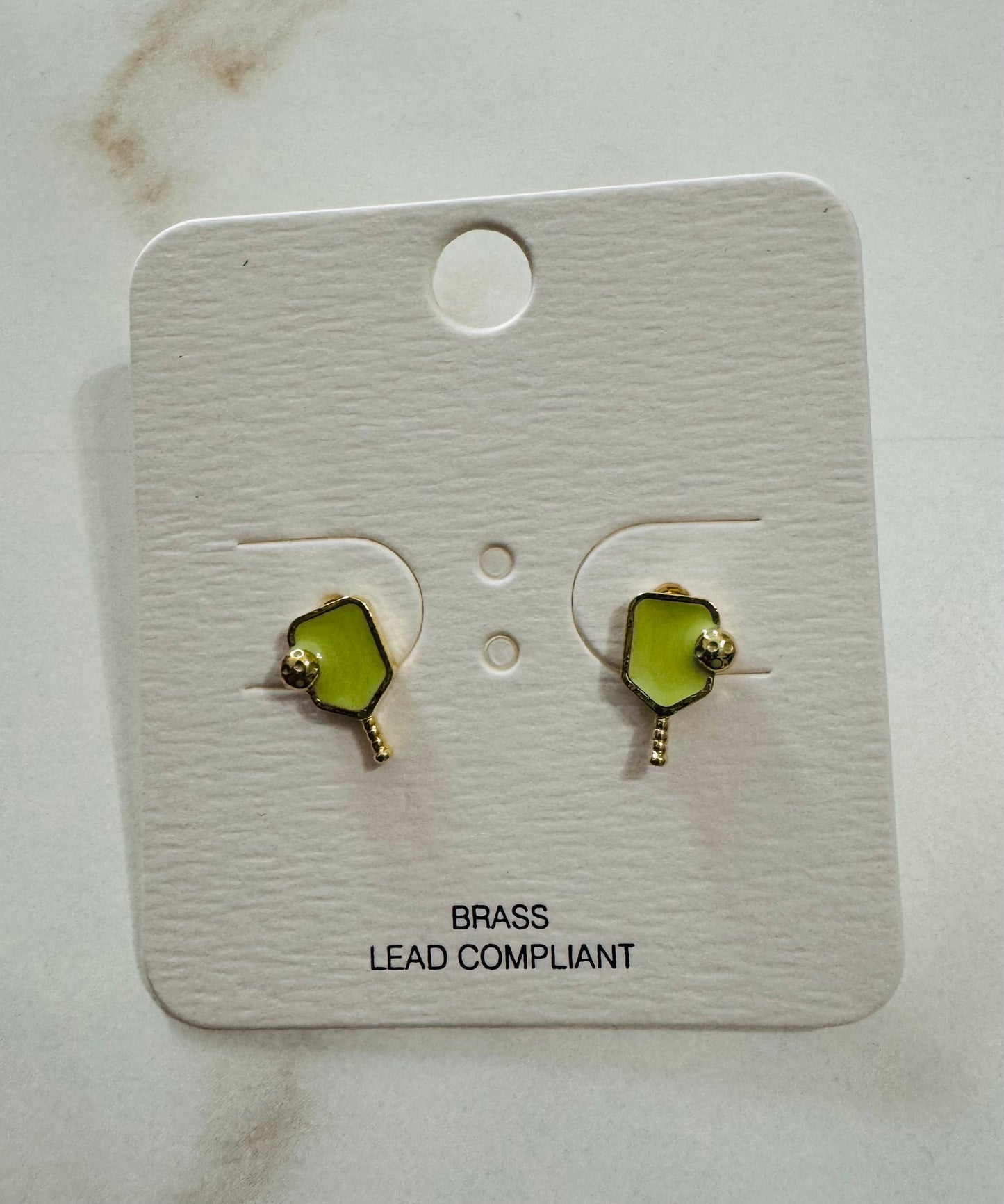 Colorful Small Pickleball Earrings