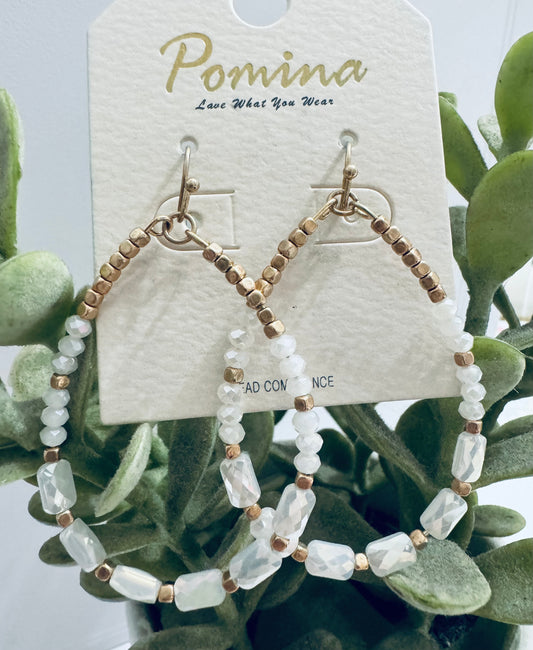 Beaded Droop Earrings