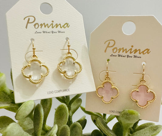 Gold Clover Earrings