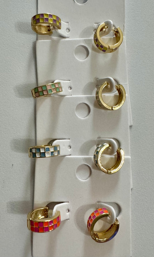Retro Color Checked Hoops