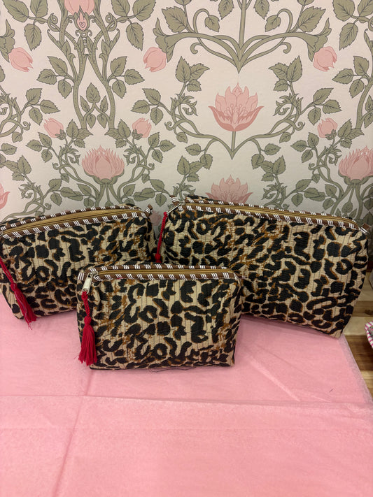 Leopard Cosmetic Bag
