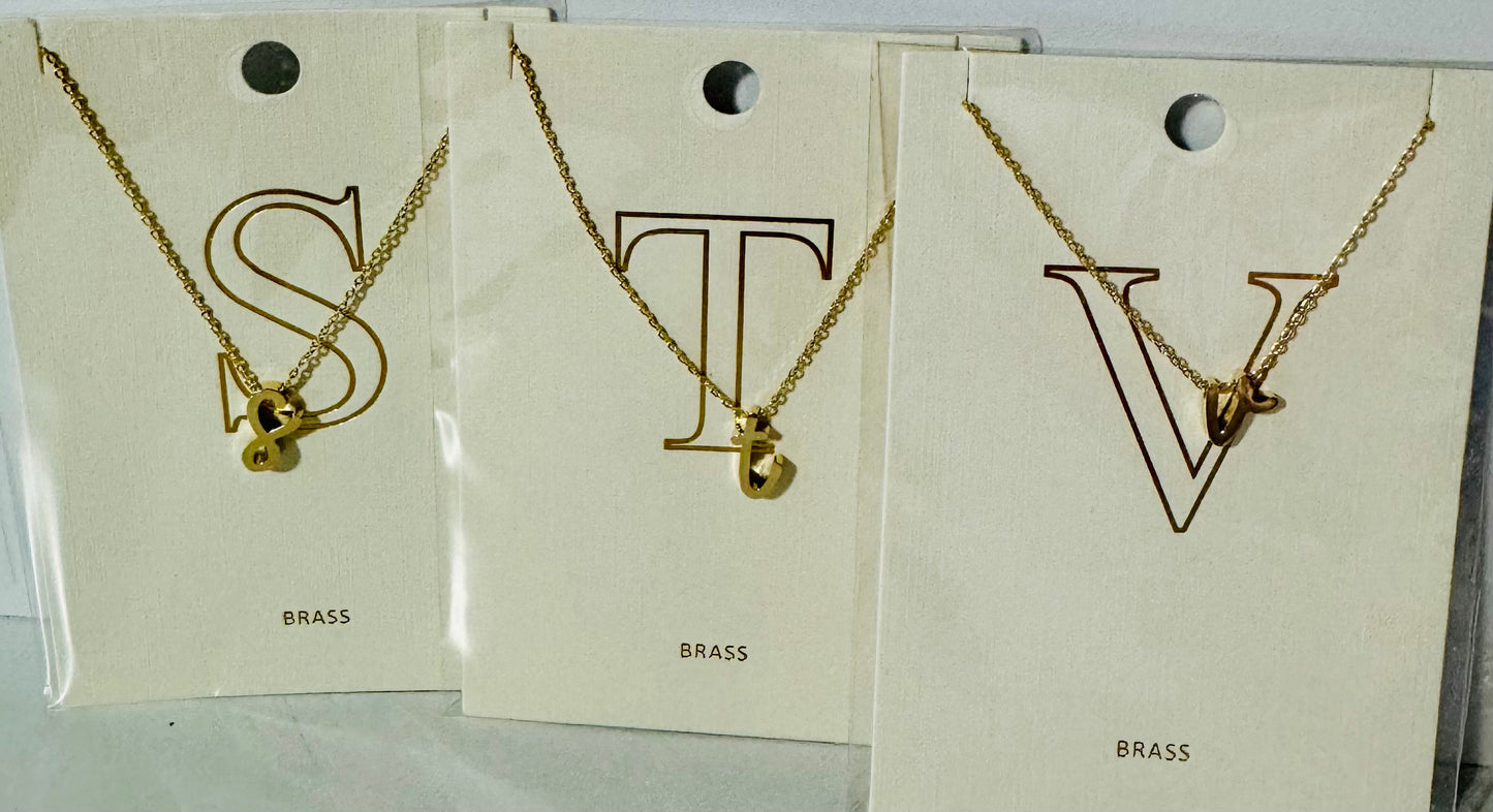Cursive Letter Necklace