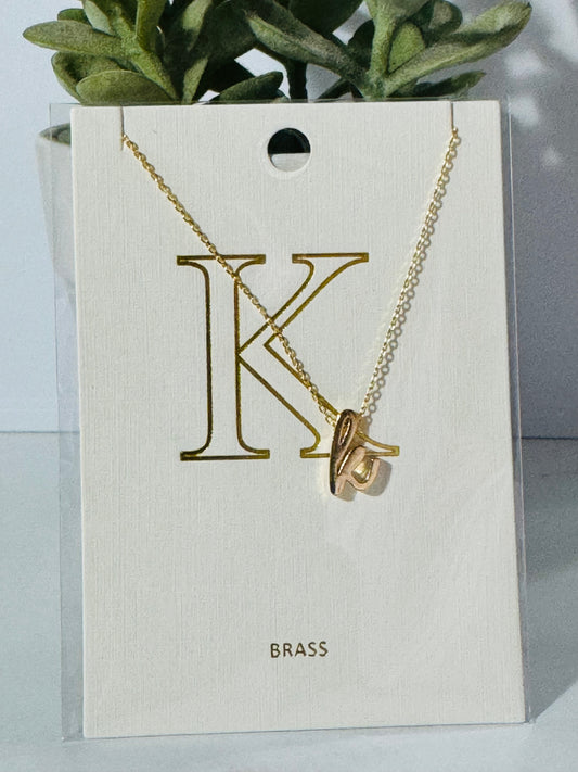 Cursive Letter Necklace