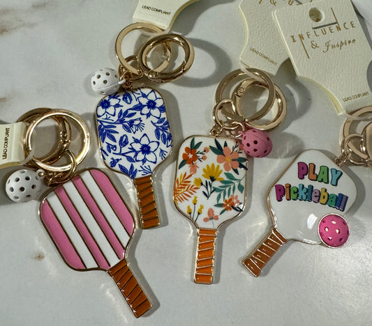 Country Club Pickleball Keychain