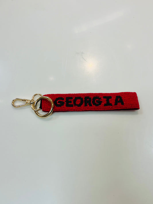 Georgia Game Day Keychain