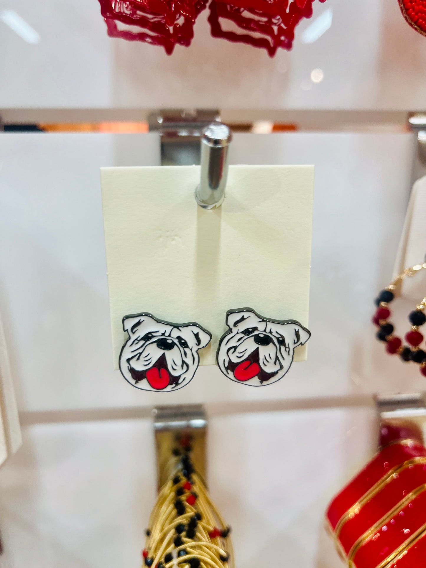 Bulldog Earrings