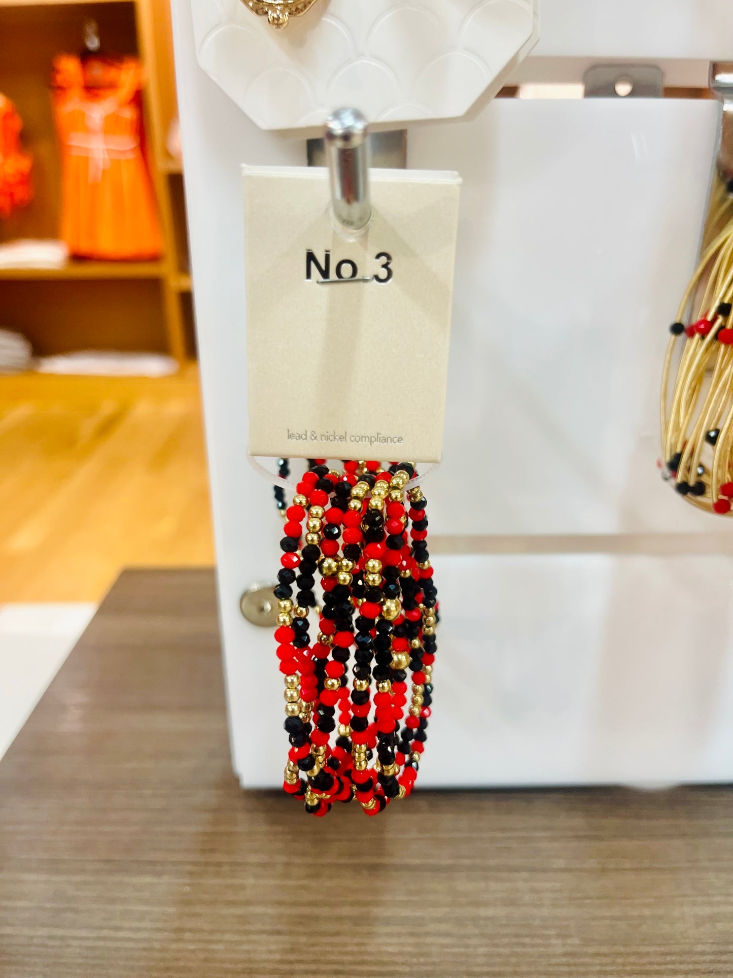Red & Black Beaded Bracelets