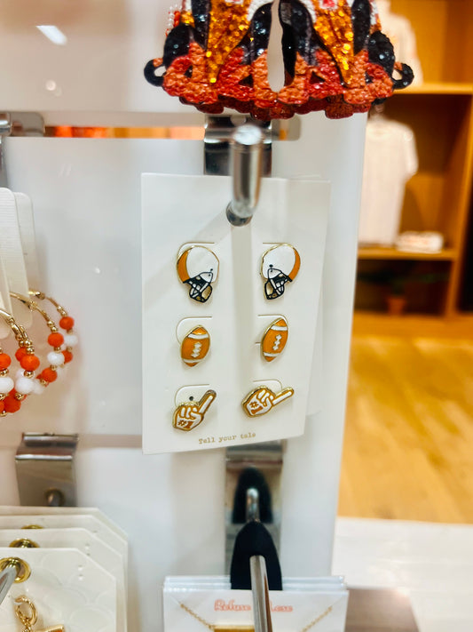 3 Pack Tennessee Earrings