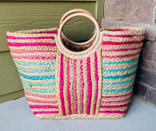 Maggie Straw Summer Tote