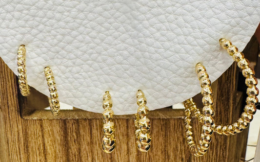 Gold Hoop Earring Set