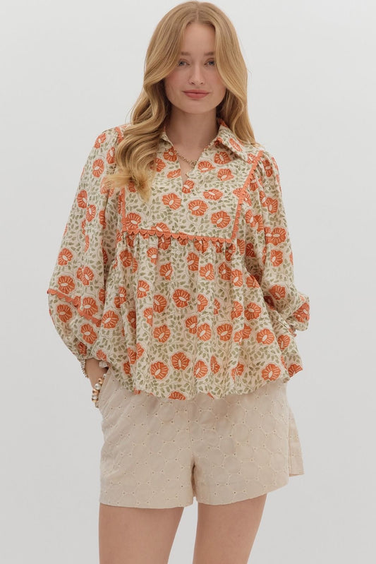 Libby Floral Top