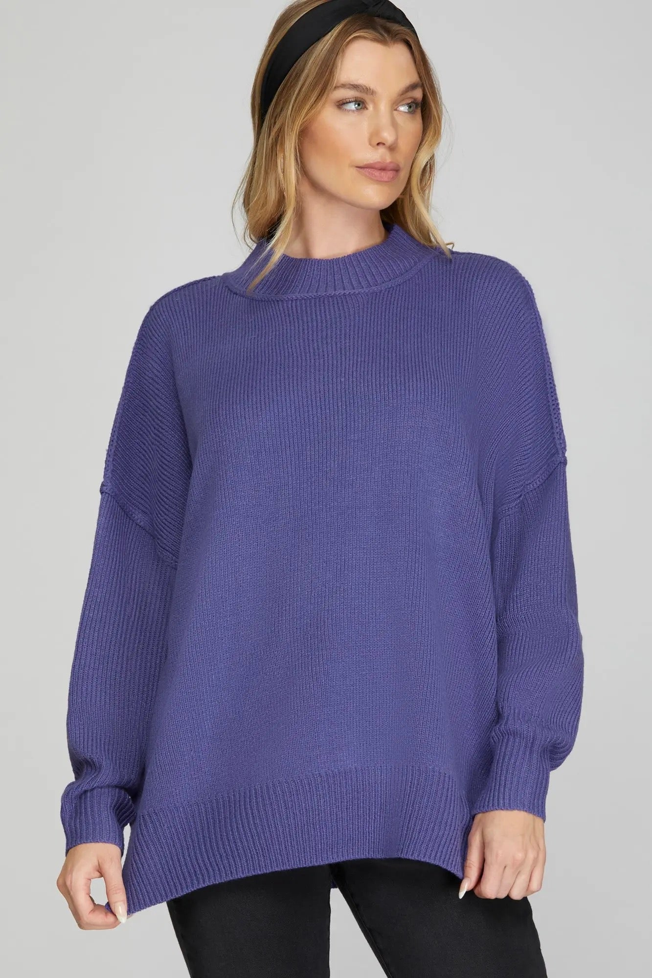 Sheri Sweater - Dusty Purple