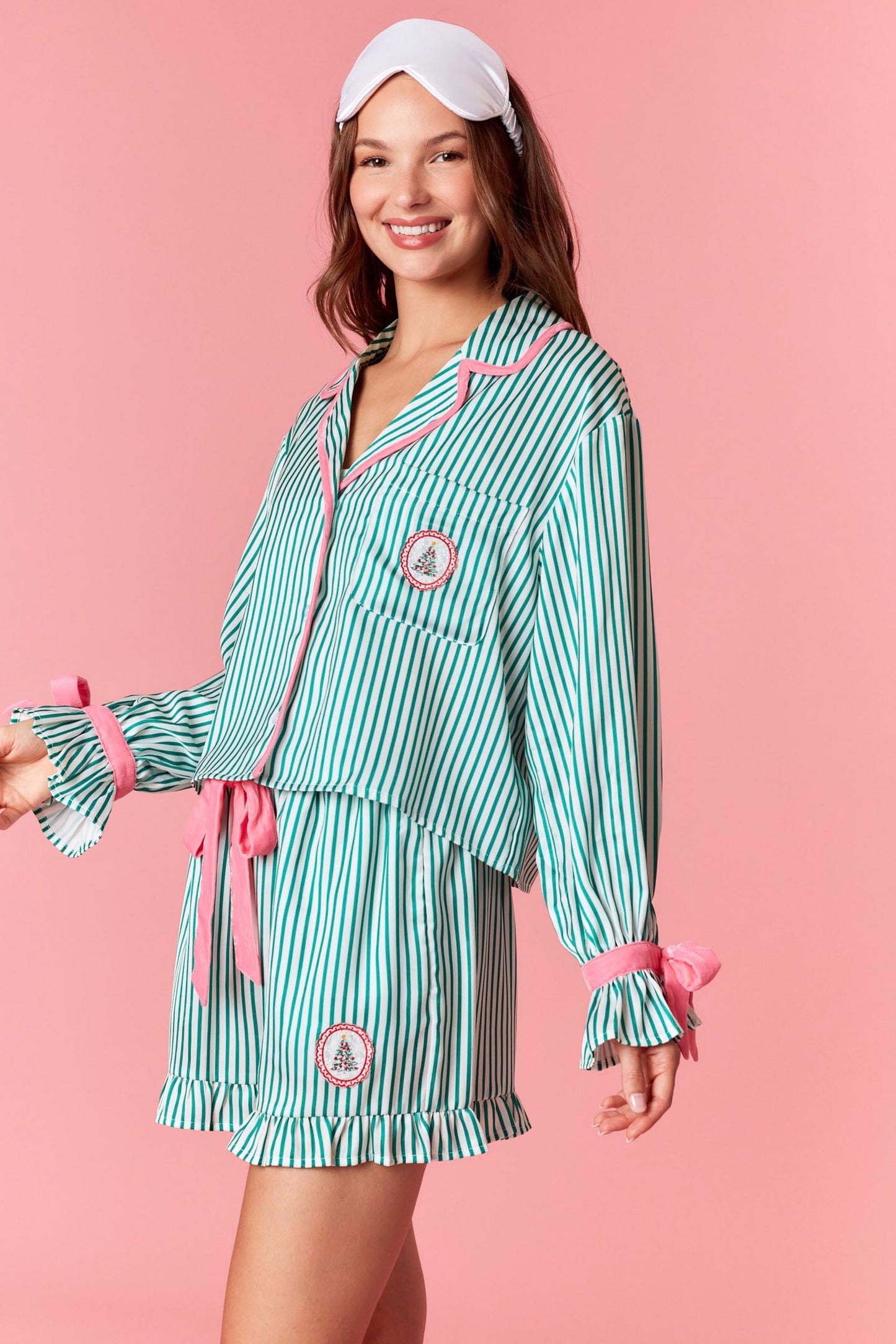 Striped Christmas Pj Set