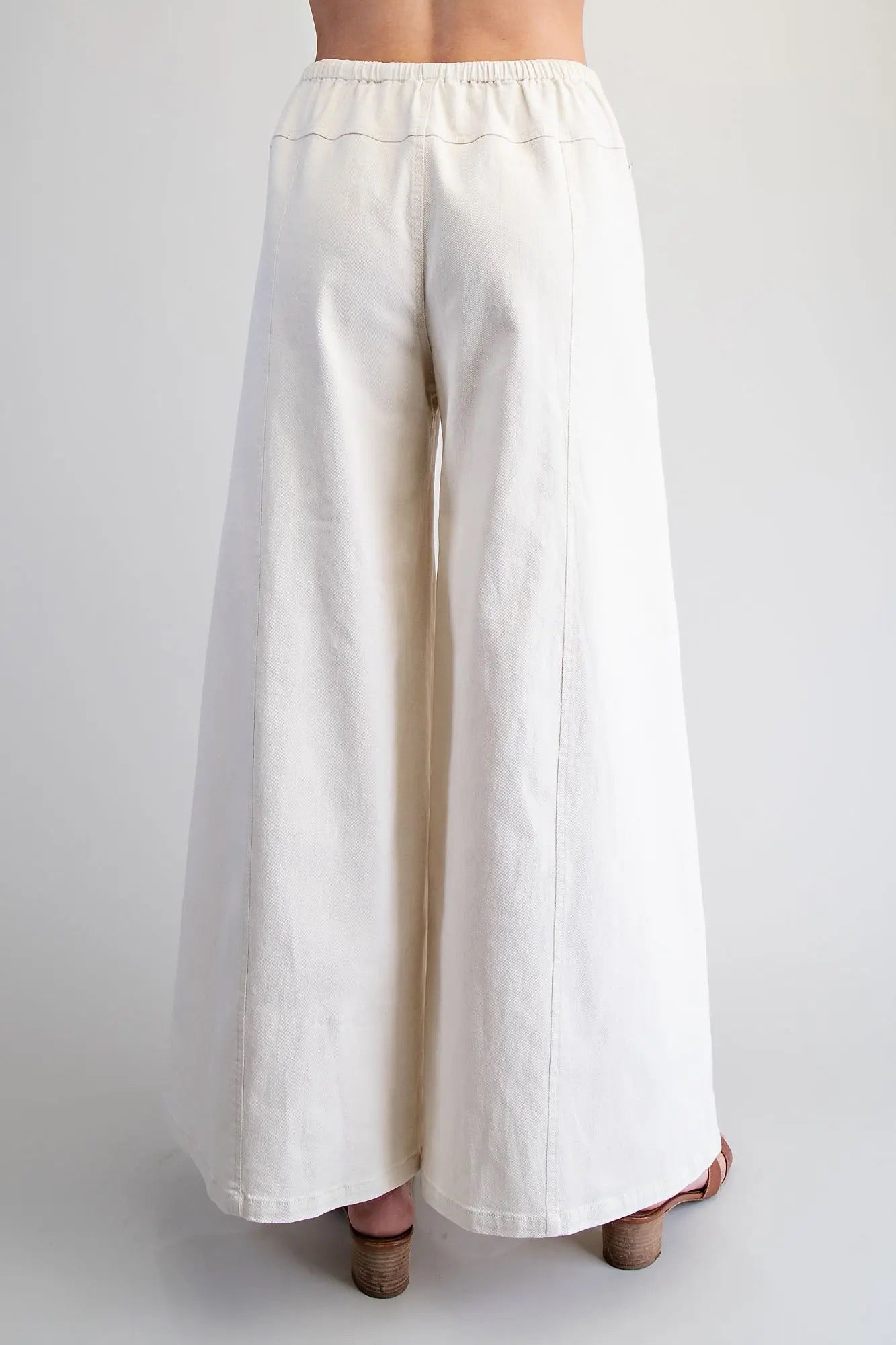 Wide Leg Wait Tie Pants