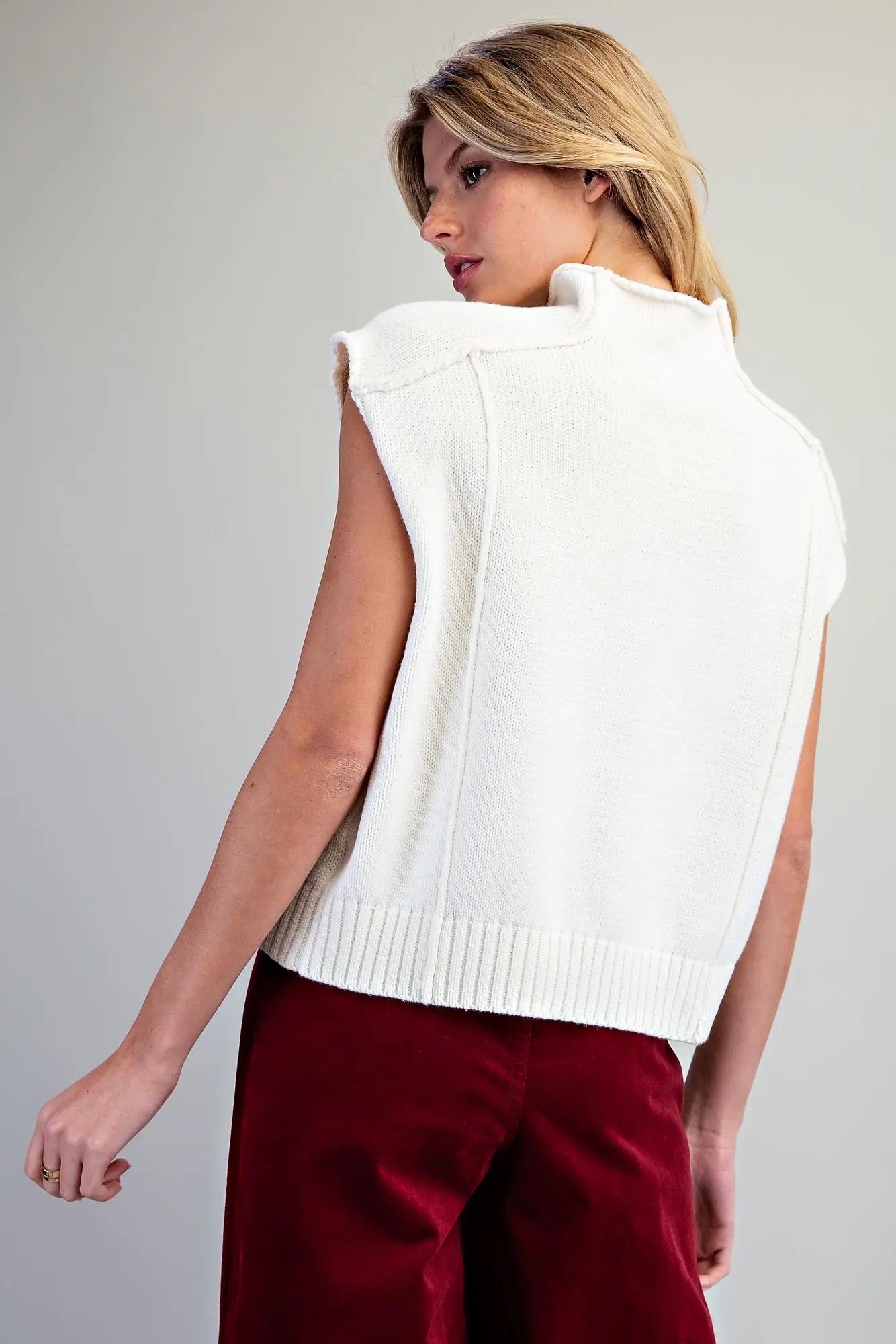 Ellie Mock Neck Knit Top