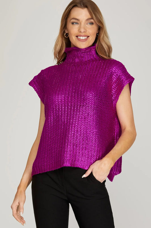 Marlee Metallic Top