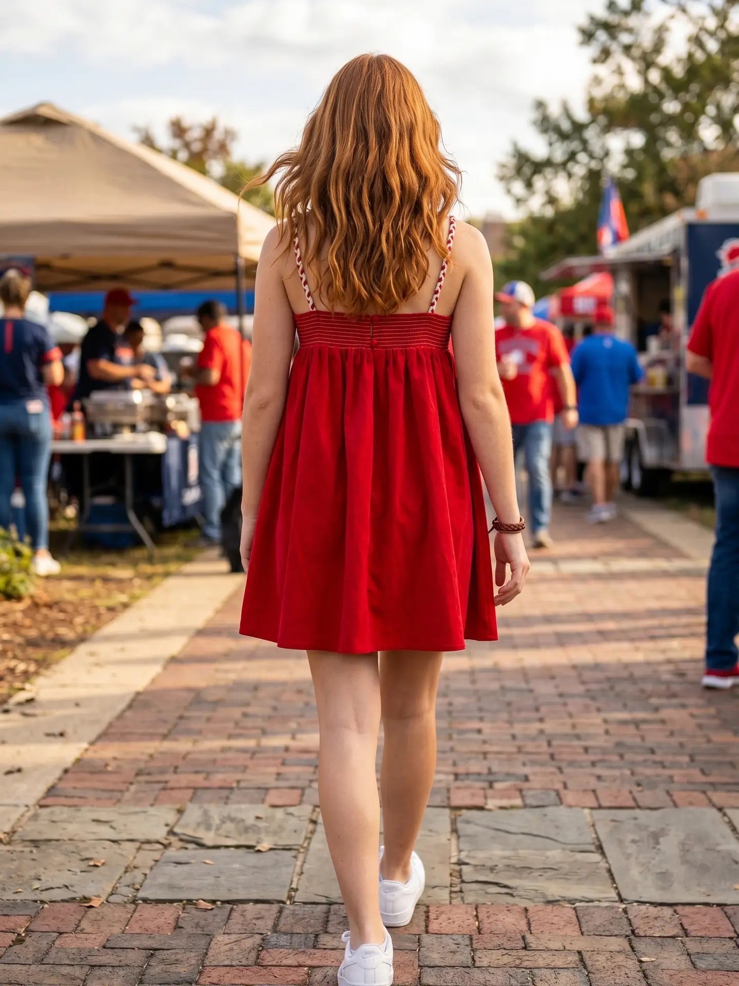 Color Cord Strap Mini Dress