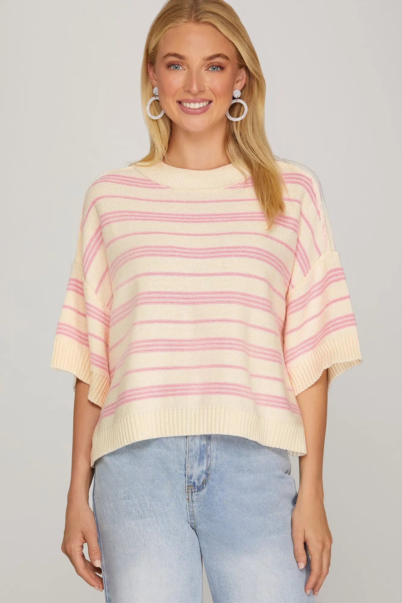 Lacy Stripe Top
