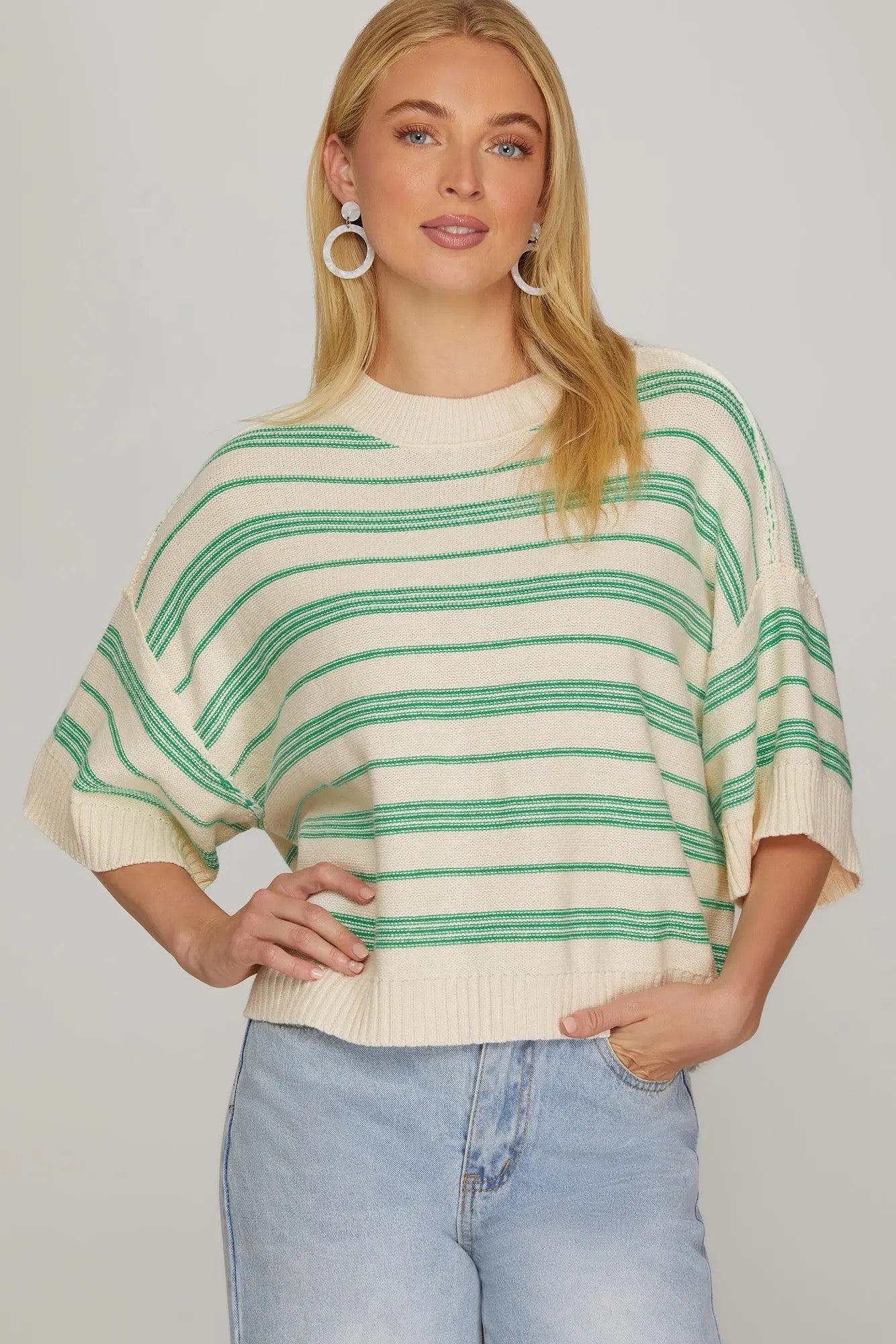 Lacy Stripe Top