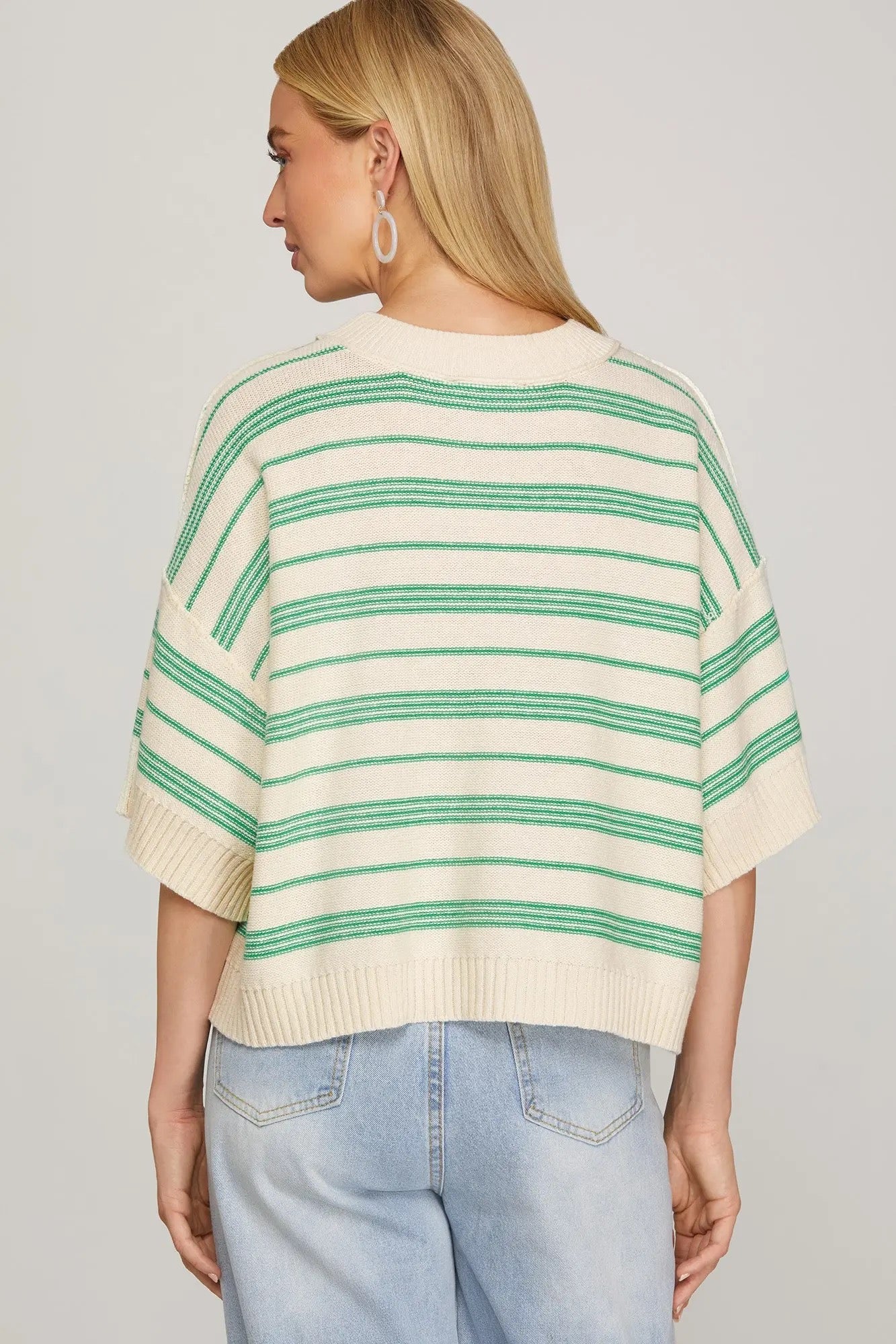 Lacy Stripe Top