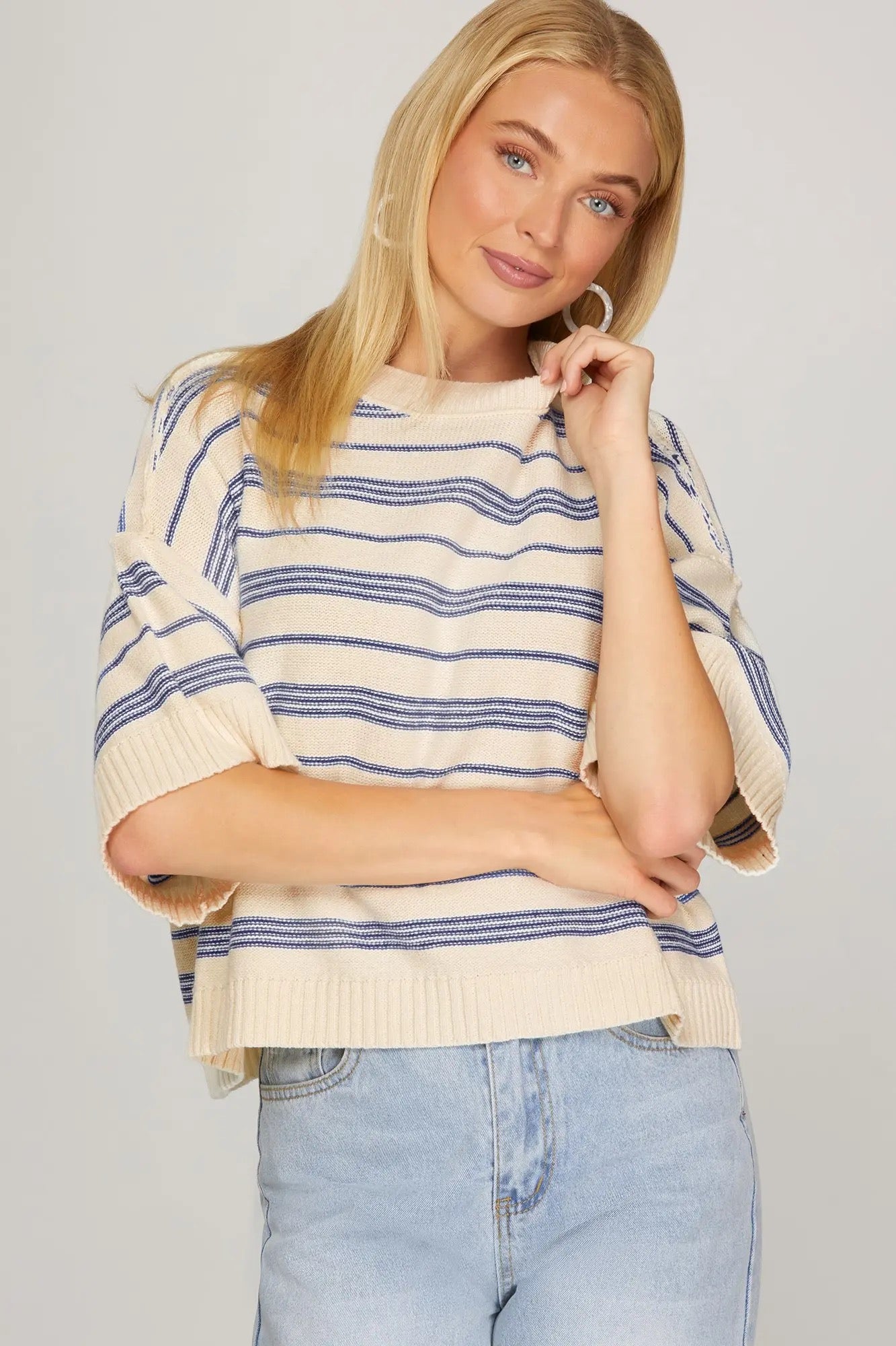Lacy Stripe Top