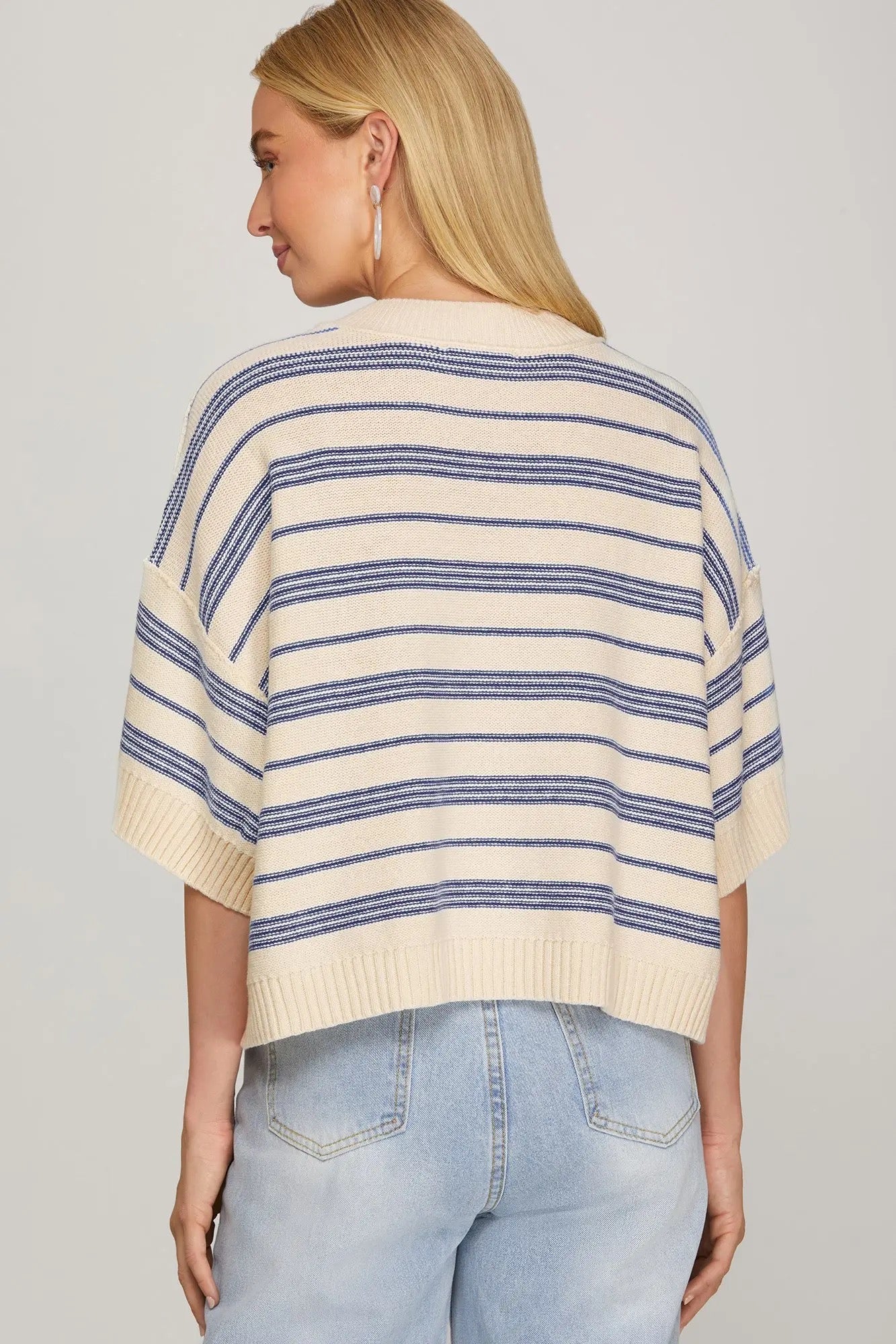Lacy Stripe Top