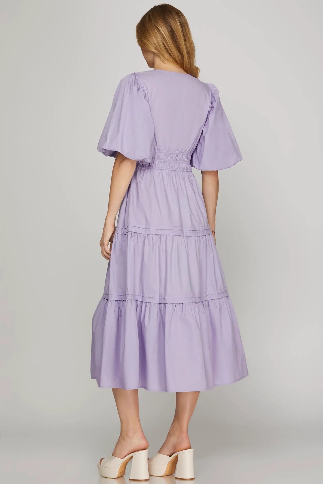 Soft Spring Dress - Lilac