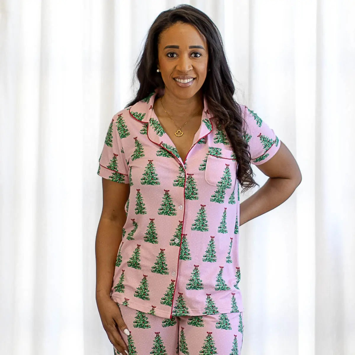 Christmas Tree Pajama Top