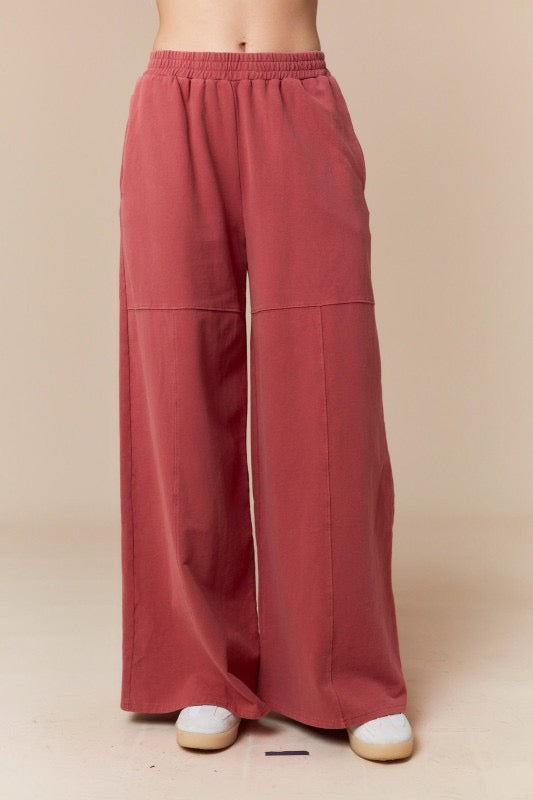 Mauve Terry Pants
