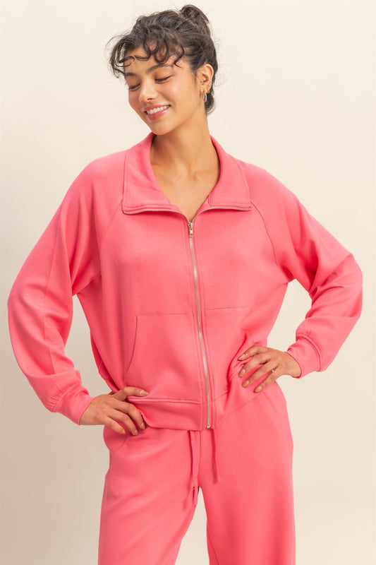 Relaxed Zippered Jacket