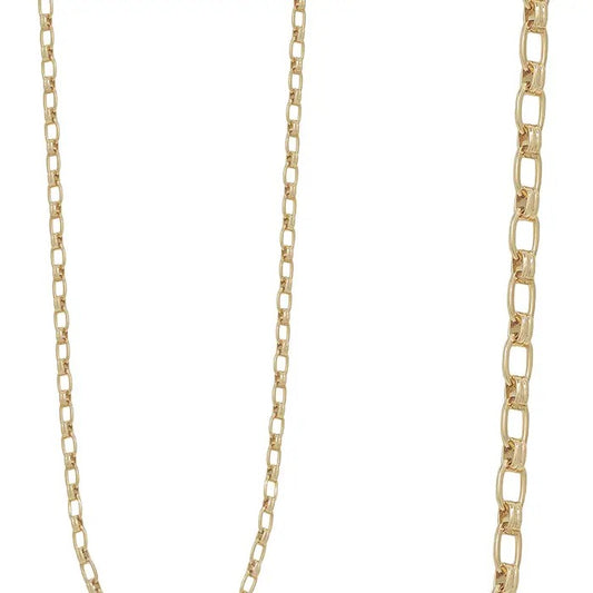 Gold Linked Long Necklace