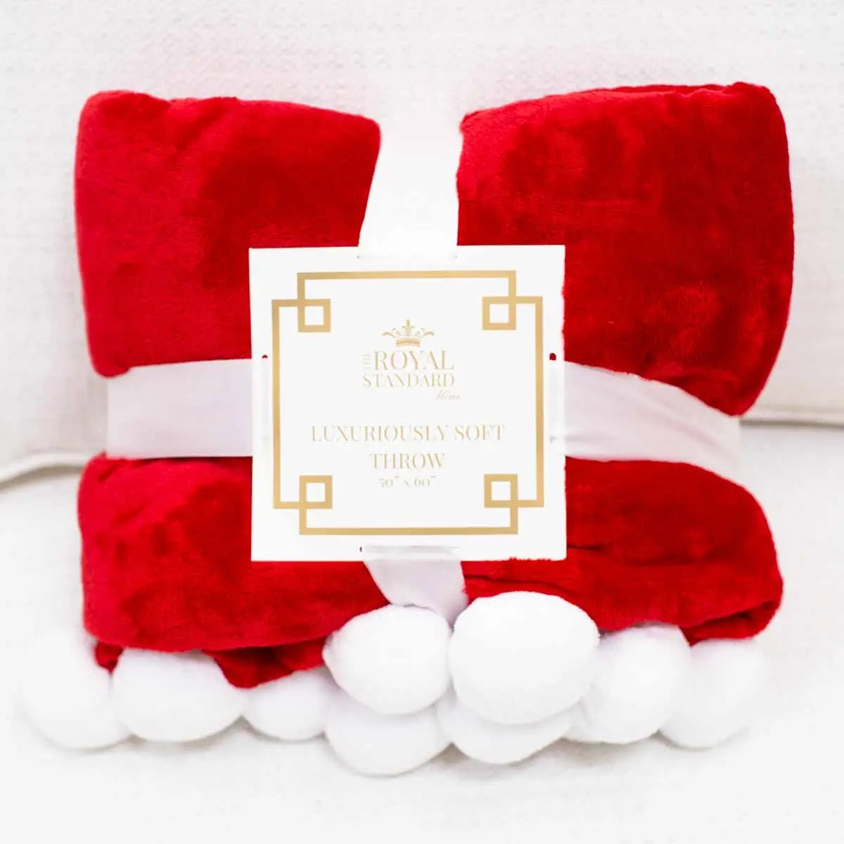 Santa PomPom Throw