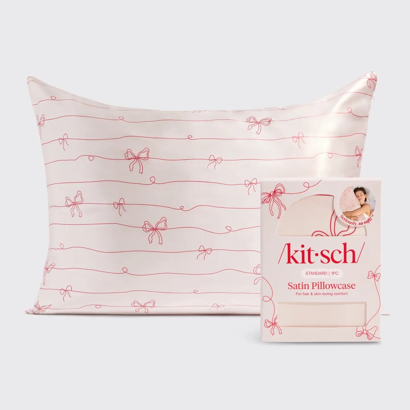 Satin Bow Pillowcase