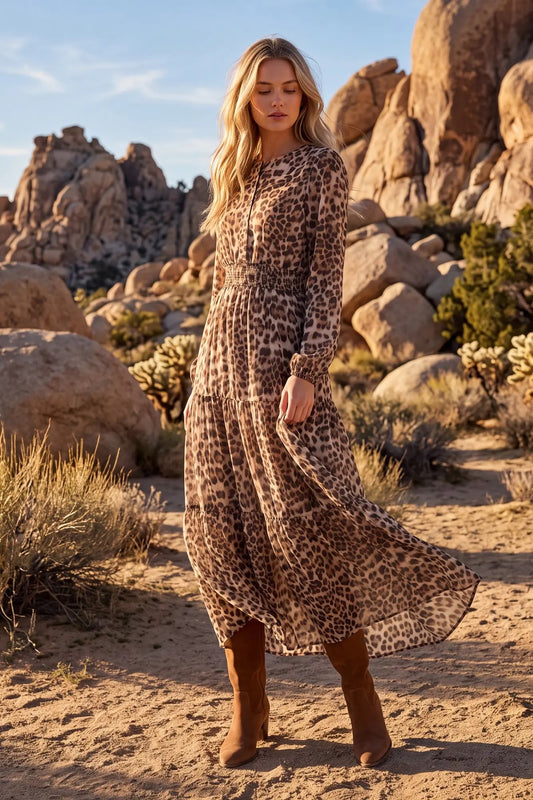 Alicia Animal Print Dress
