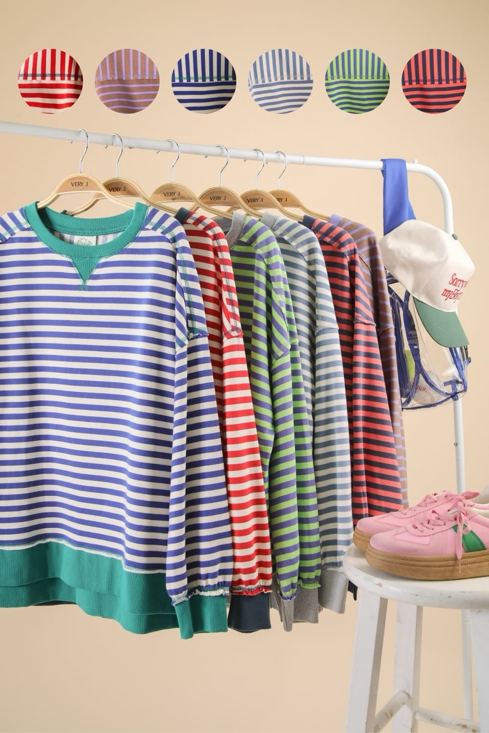 Lydia Striped Sweatshirt