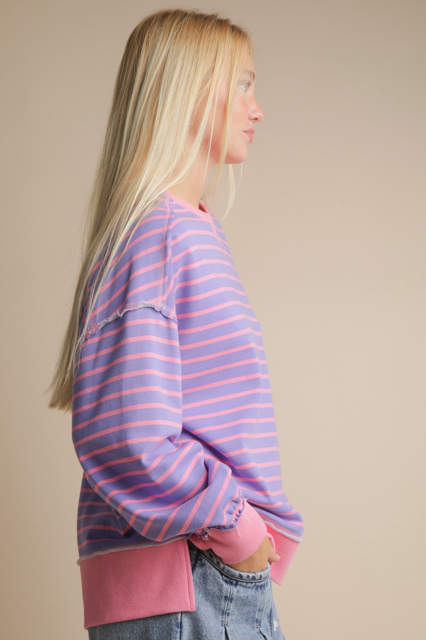 Lydia Striped Sweatshirt