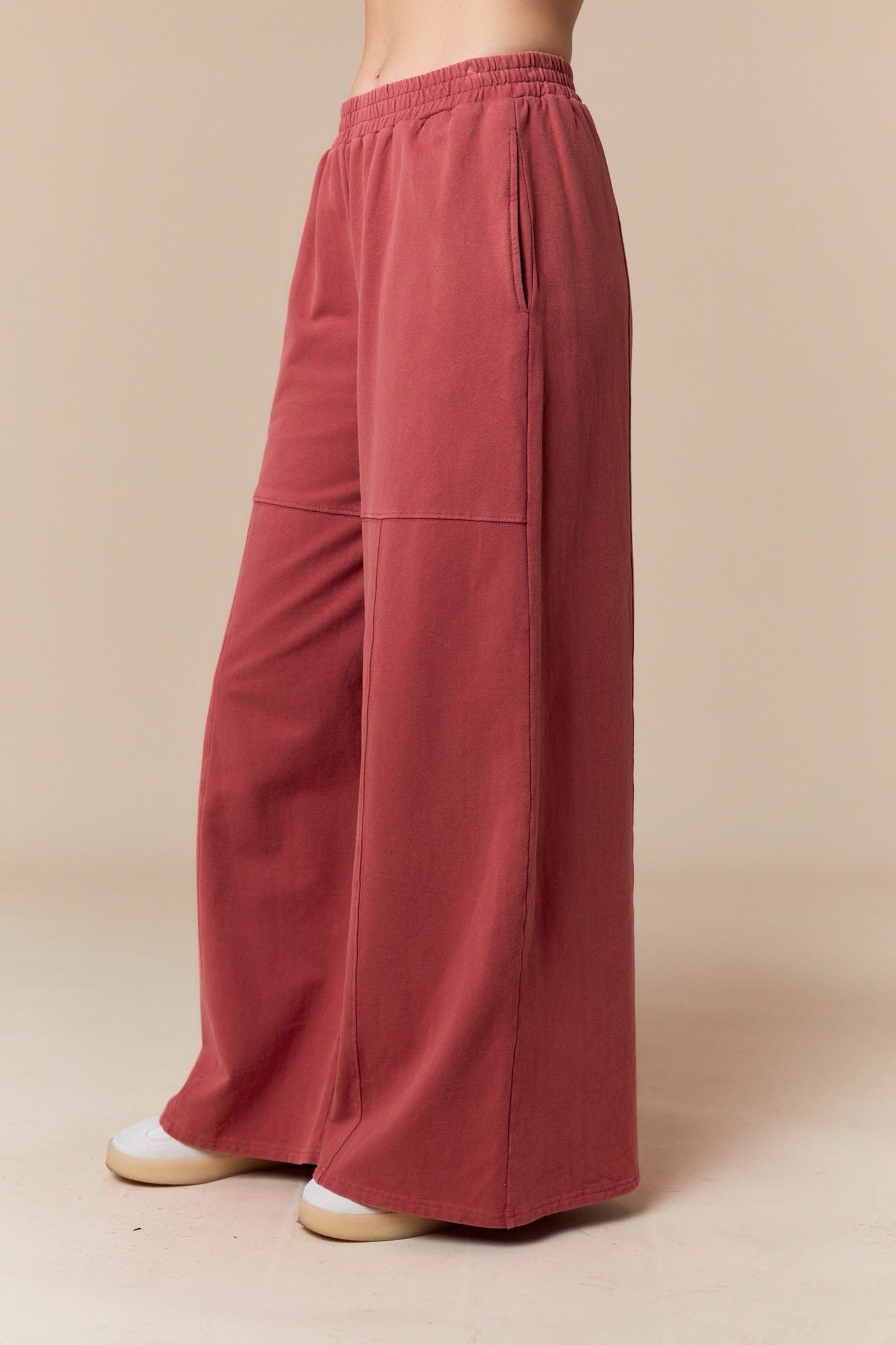 Mauve Terry Pants