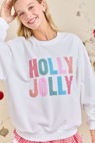 Holly Jolly Patch Sweatshirt