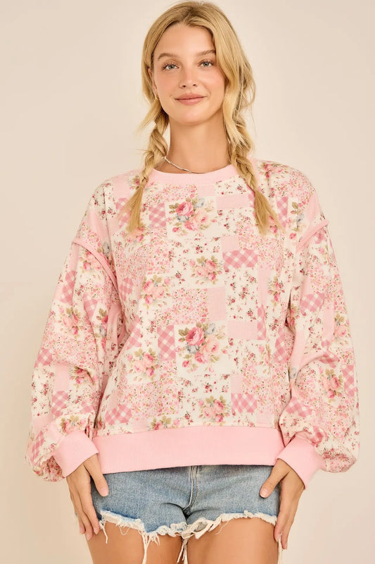 Vintage Floral Sweatshirt