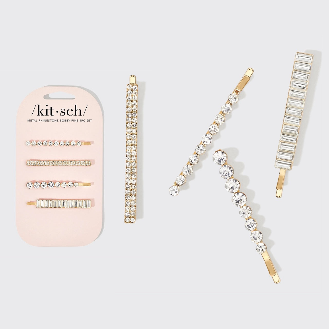 Rhinestone Bobby Pin Set