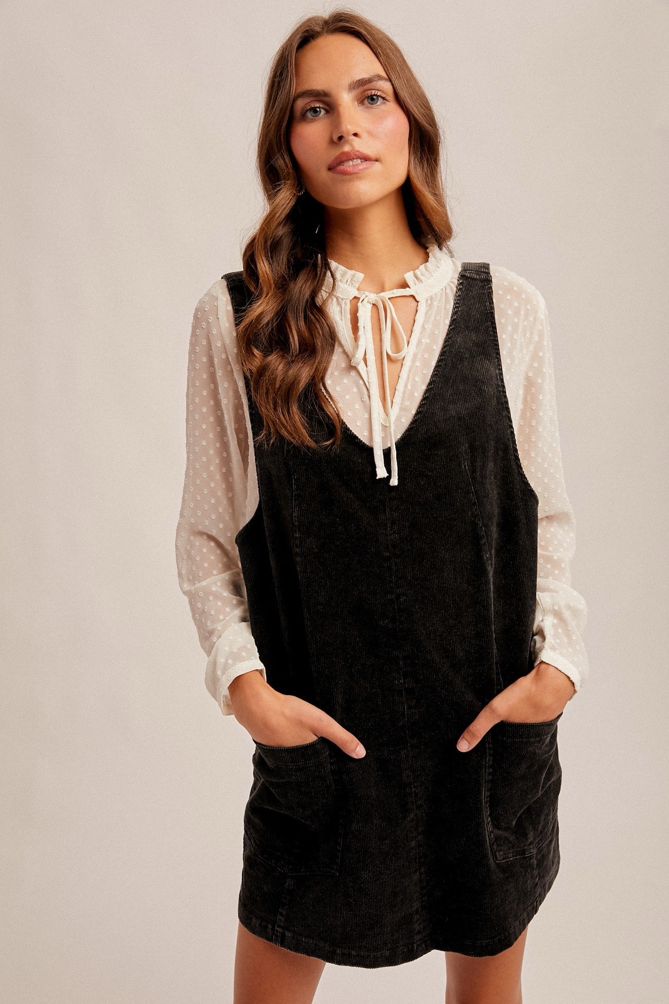 Snow Wash Cord Dress