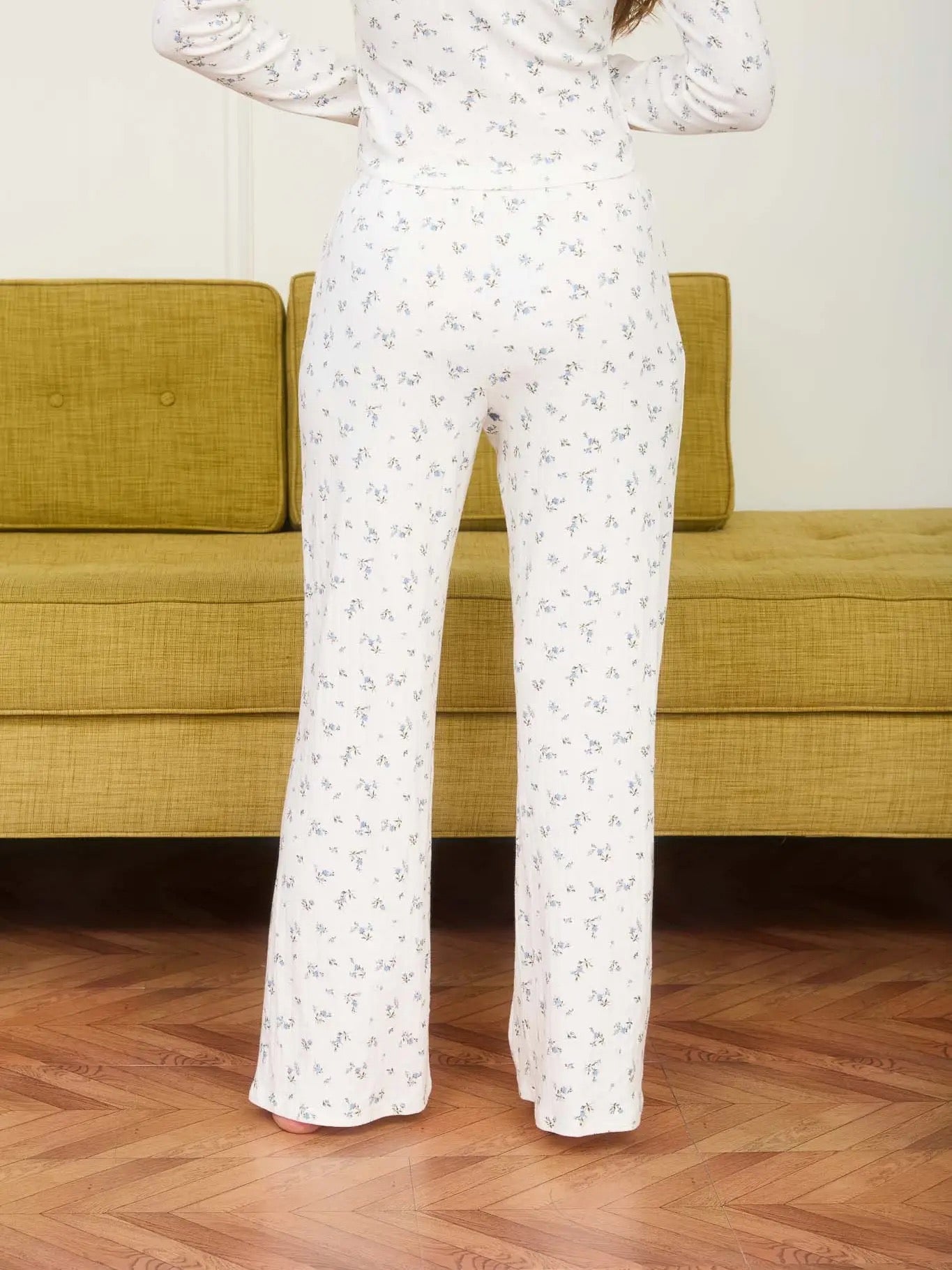 Floral Pointelle Pants