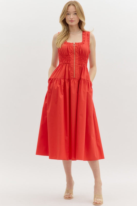 Red Sunset Dress